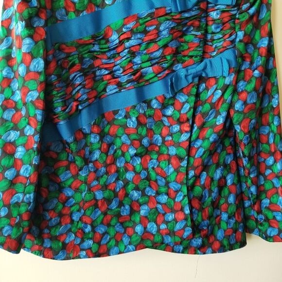Vintage Raul Blano Silk Skirt Jacket Set size 14 - Picture 5 of 12